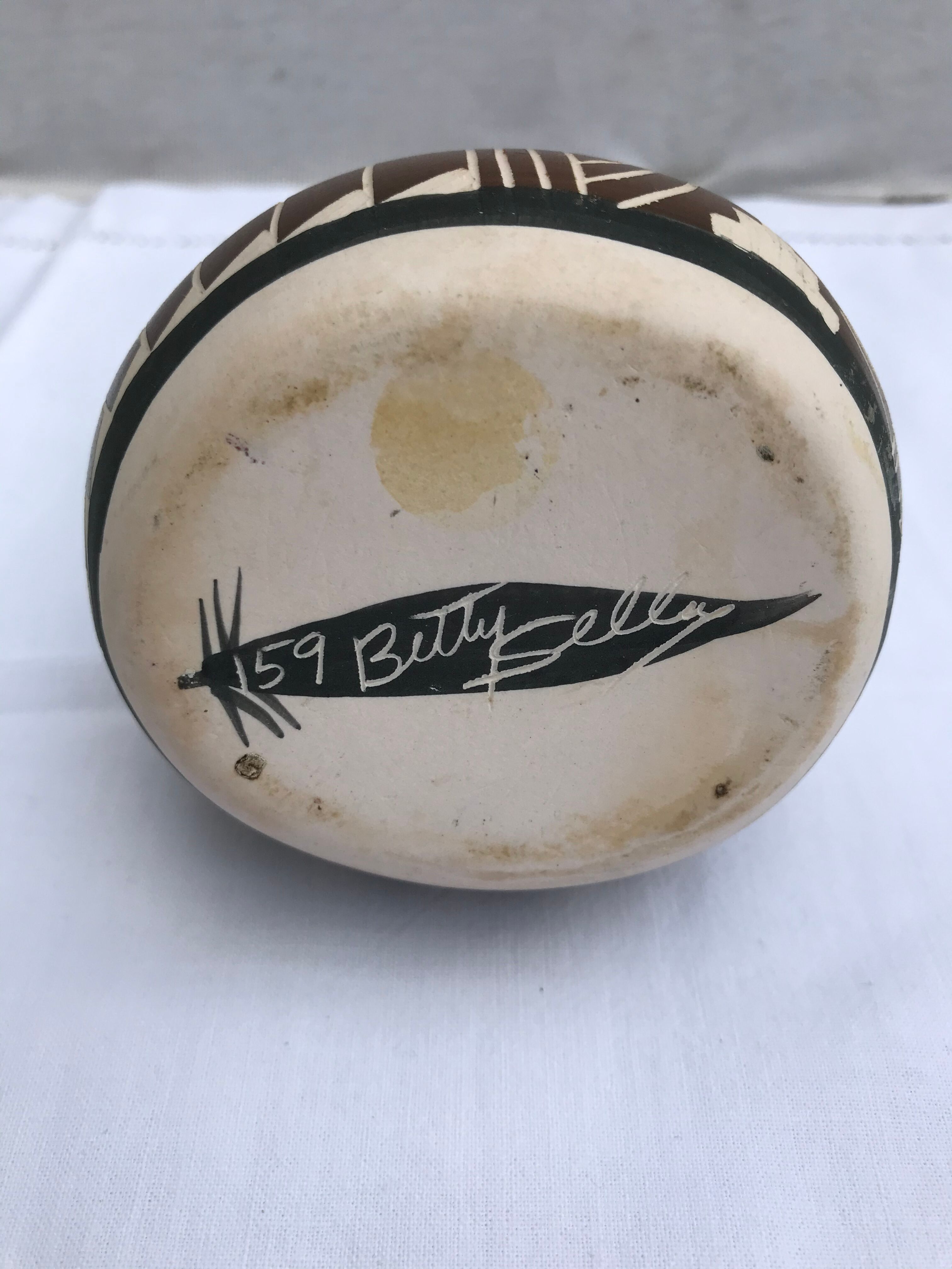 Ancient vase soliflore double betty selly 1959 vintage ceramics