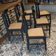 Lot de 6 chaises bistrot noir et bois