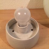 Globe lamp, ceramic and opaline, wall lamp or ceiling lamp