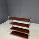 Chromed Bauhaus shelf in bent steel and sheet metal, Europe 1930s