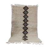 Handmade wool Berber rug 138 x 82 cm