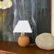 Lampe boule terre cuite vintage