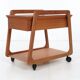 Sika Mobler sewing trolley, teak, Denmark, vintage, 1960s