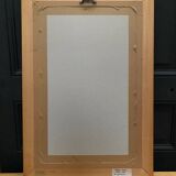 Oil on cardboard by Marie Murier 1940 naturalist decor mid-20th century