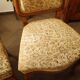 Vintage salon sofa set with floral upholstery