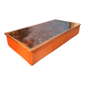 Steiner leather coffee table 1970s