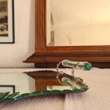 Plateau miroir biseauté Art Déco