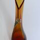Vintage, brown, handmade soliflore vase S.T.E.L.V.I.A., Italy
