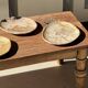 Small pocket tray or dish in speckled beige petrified wood D20 -3309