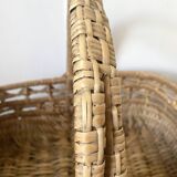 Vintage wicker woven basket