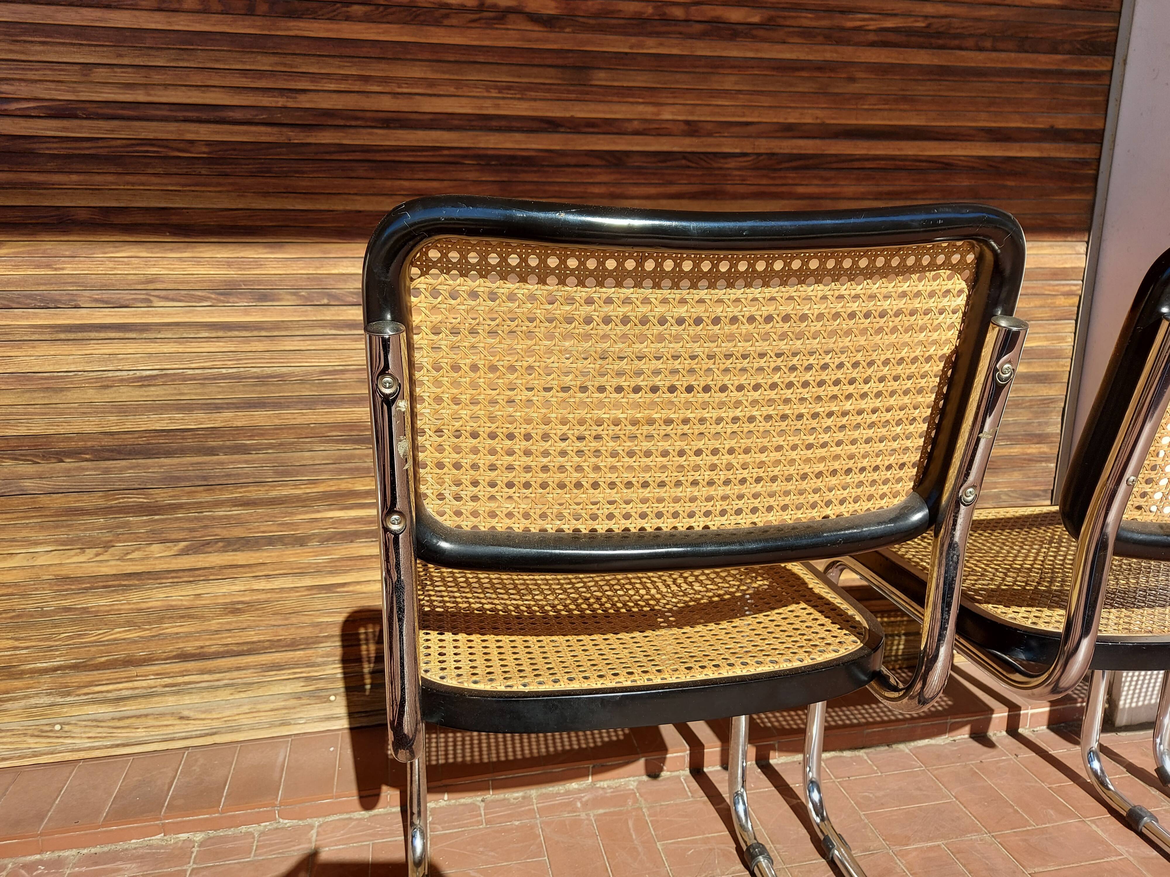 3 chairs Marcel Breuer B32