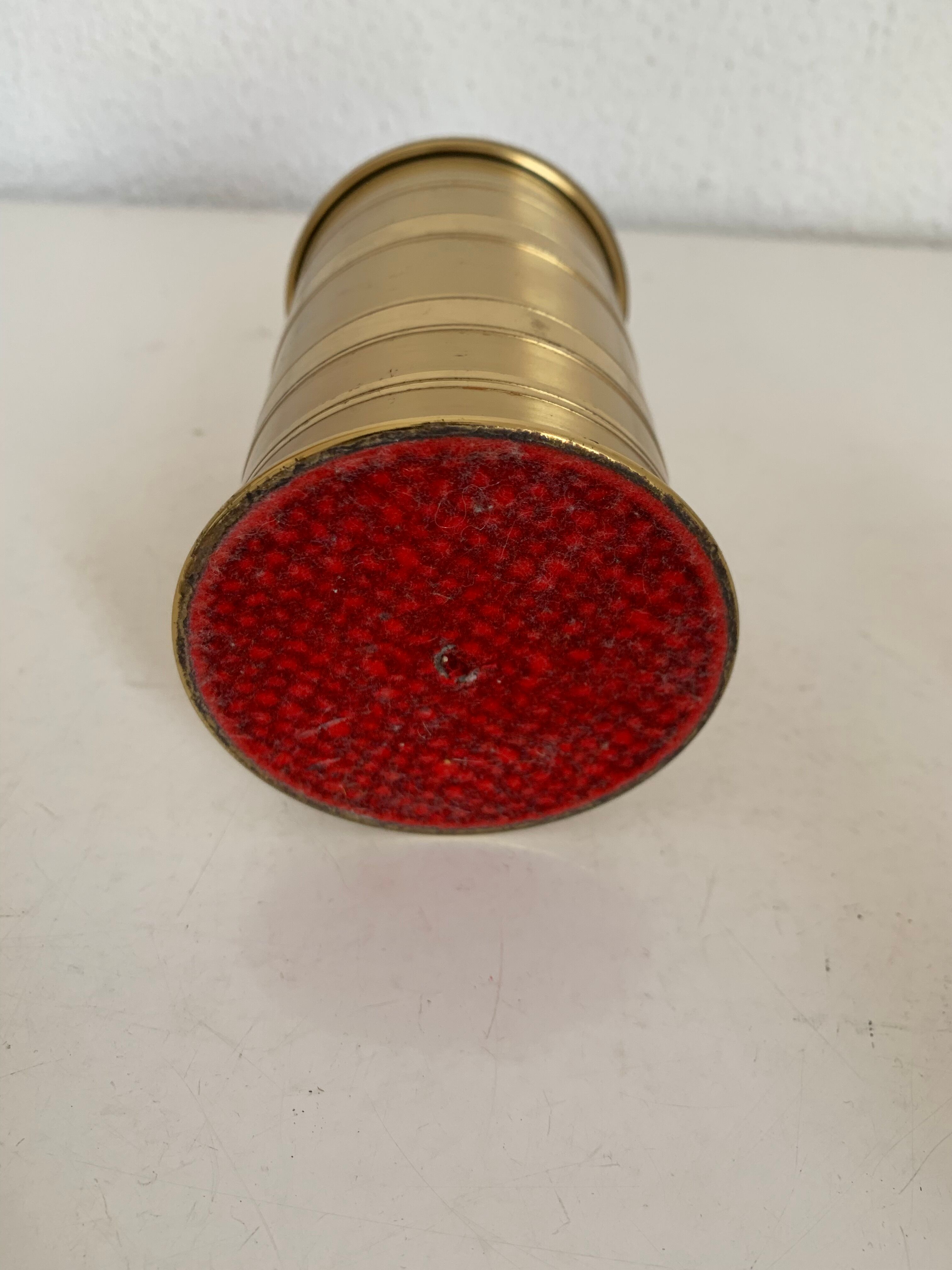 Vintage cigarette holder 1960 golden dispenser box - 14 x 7 cm