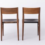 4 Vintage Chairs by Georg Leowald for Wilkhahn, Germany, 1960s, Teak