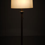 Hollywood Regency Suede Floor Lamp 1970s France