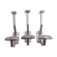 3 patères en aluminium vintage
