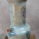 Large vintage vase Saint-Clément France – hand-painted floral decoration