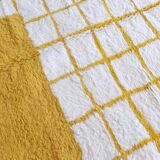Tapis Contemporain Jaune et Blanc - 266 x 215 cm