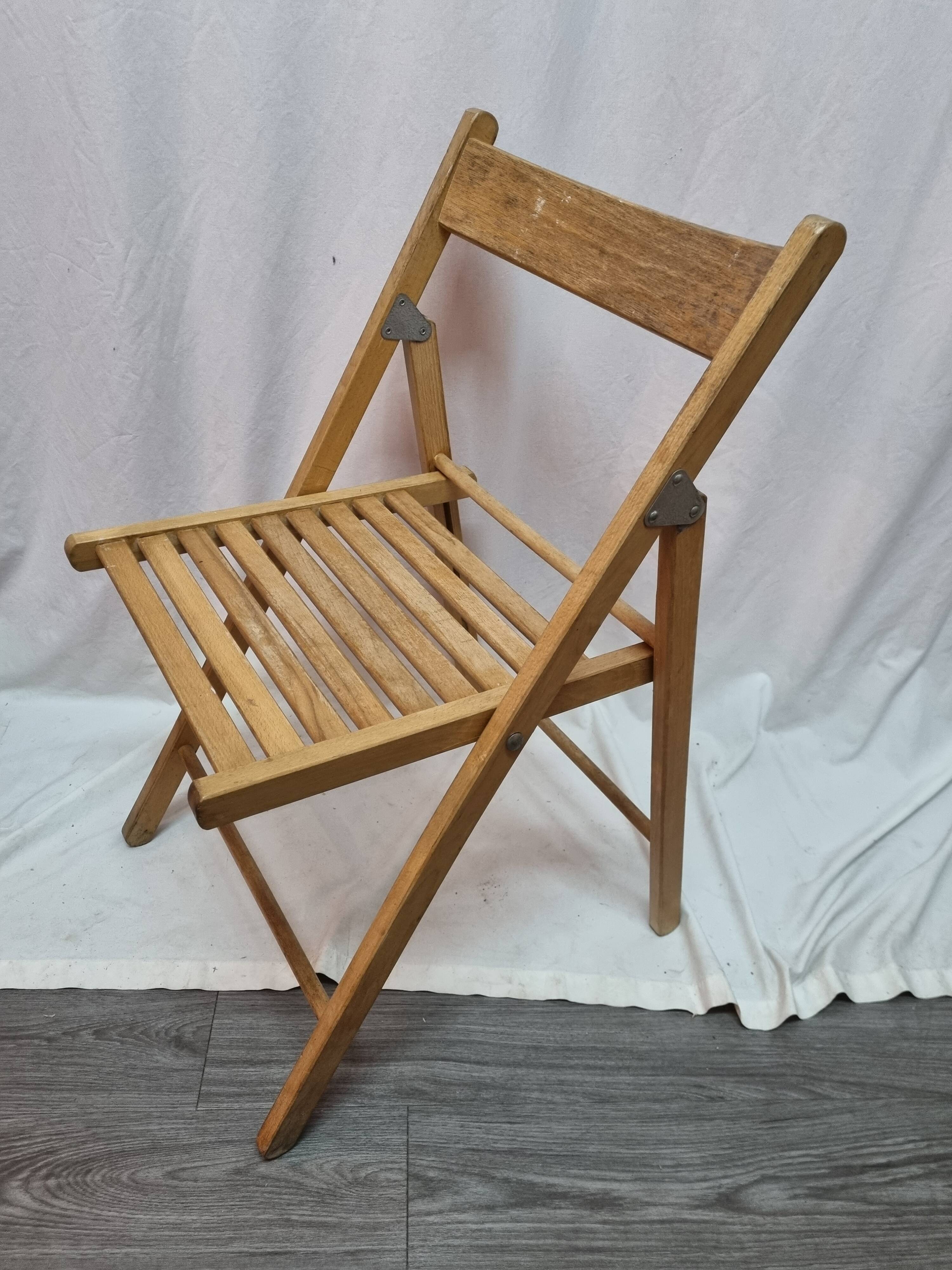 Folding chair wood from 1980