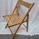 Chaise pliante bois de 1980