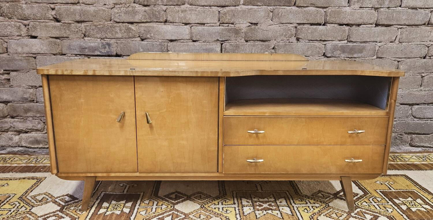 Petite enfilade bois blond vintage