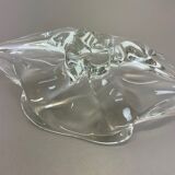 Murano glass "lucid" bowl shell element shell Murano, Italy, 1970s