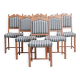 Set of Six Mid-Century Danish Oak Dining Chairs
