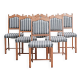 Set of Six Mid-Century Danish Oak Dining Chairs