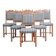 Set of Six Mid-Century Danish Oak Dining Chairs