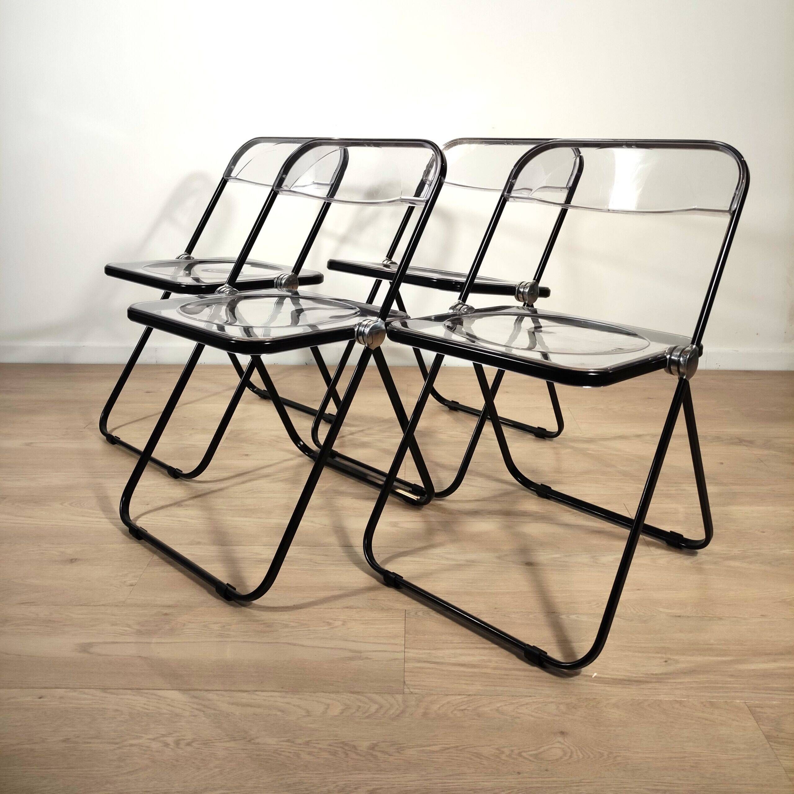 Set of 4 Plia chairs by Giancarlo Piretti – Anonima Castelli