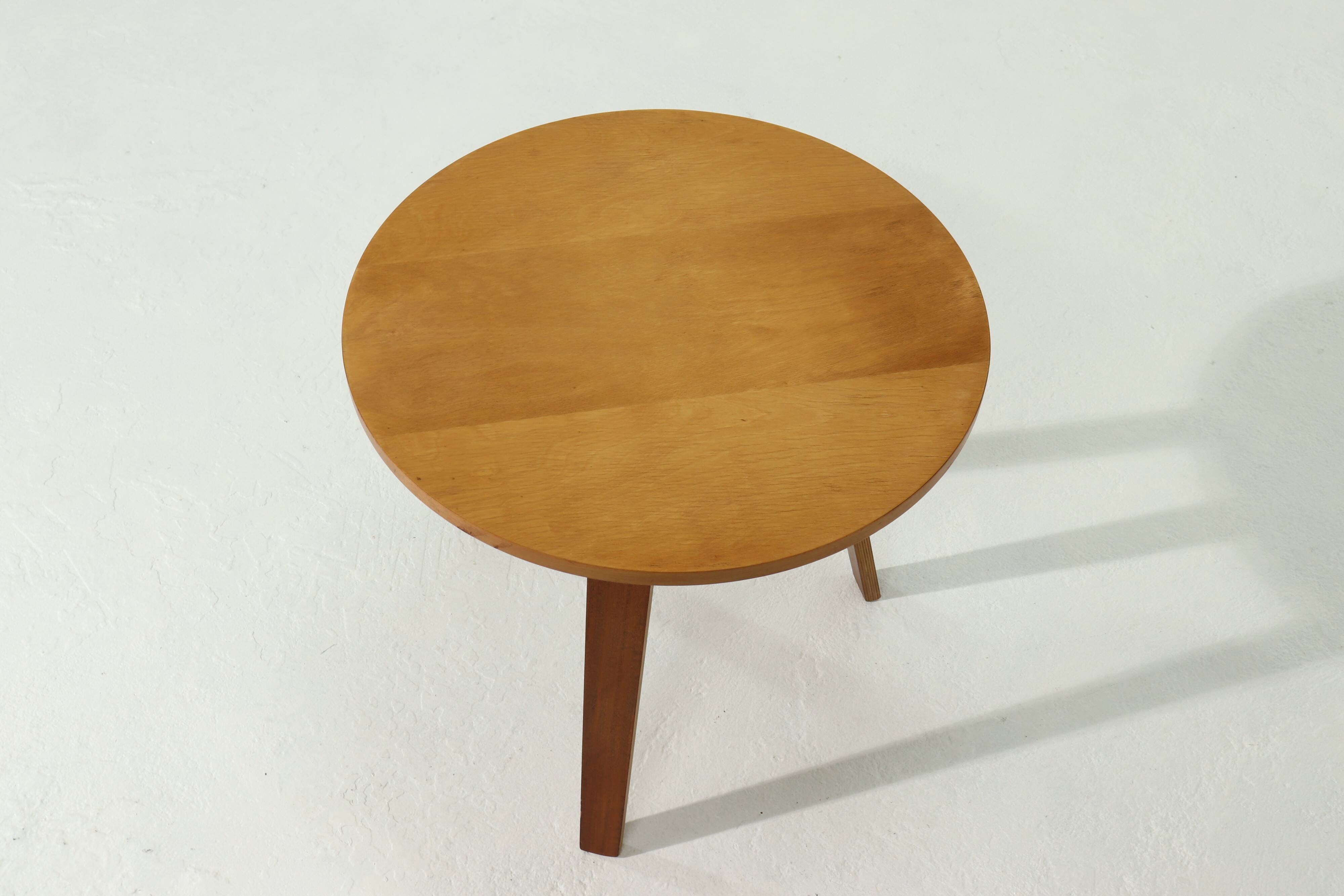 Round Tripod Side Table by Cor Alons for Gouda den Boer 1950s