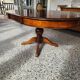 Round table with central leg 110cm extendable to 210cm