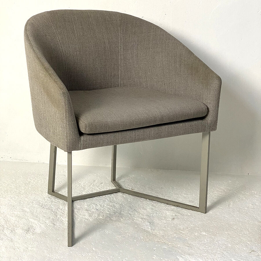 Pair of grey armchairs