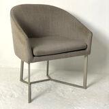 Pair of grey armchairs