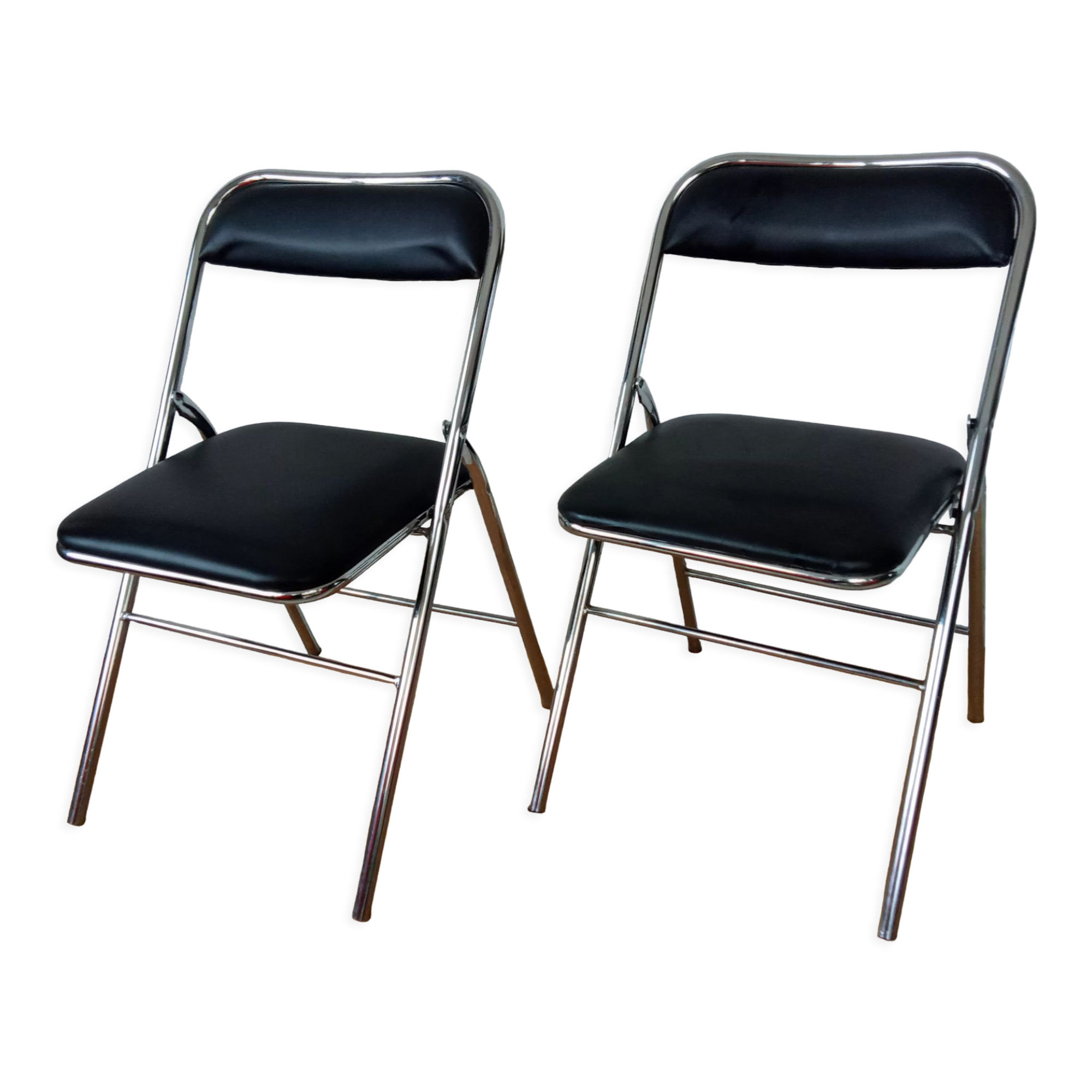 Pair of folding chairs 80s