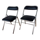 Pair of folding chairs 80s