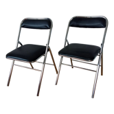 Pair of folding chairs 80s