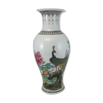 Vase en porcelaine famille rose chinois Chine