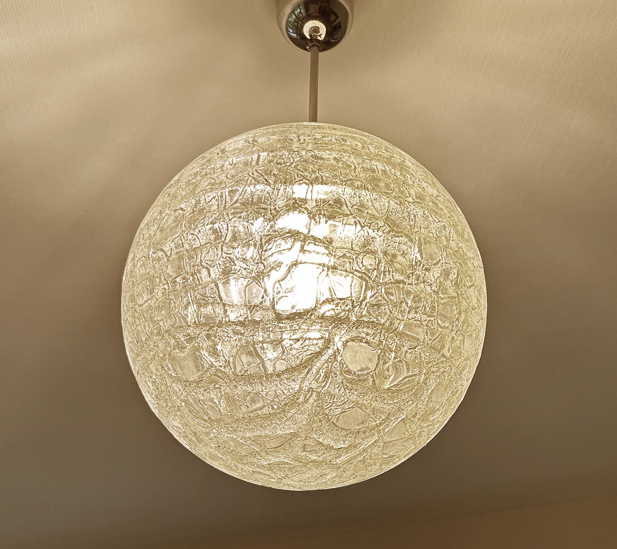 Large Vintage Murano Glass Pendant Light
