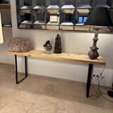 Table basse bois et metal