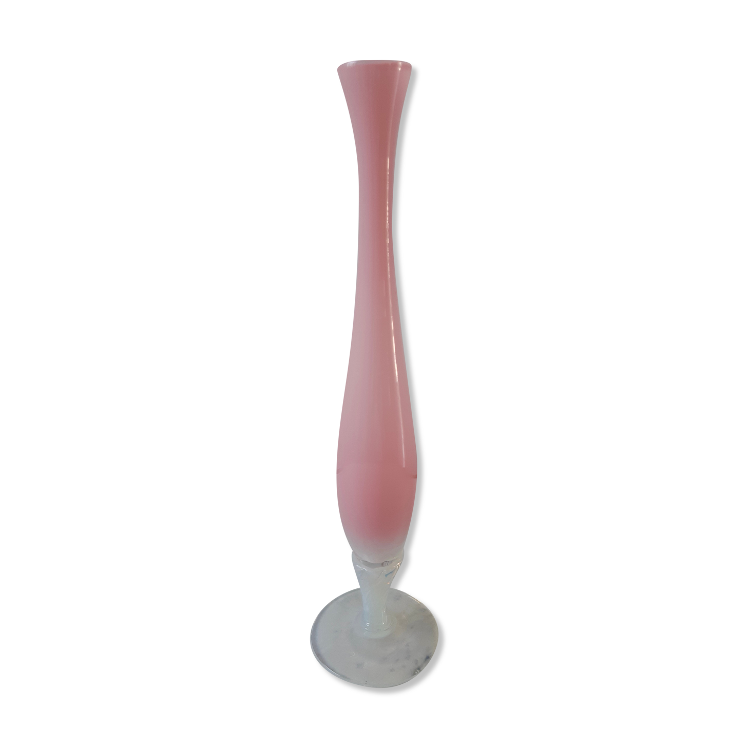 Pink opaline vase 50s-60s