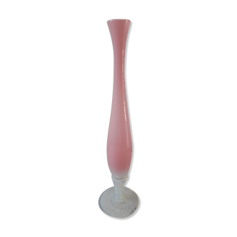 Pink opaline vase 50s-60s