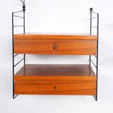 Teak Wall System by Kajsa & Nils Nisse Strinning for String, 1960s