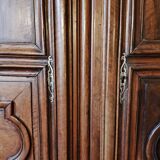 Louis XIV solid walnut wardrobe