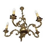 Lustre en bronze style classique 5 branches