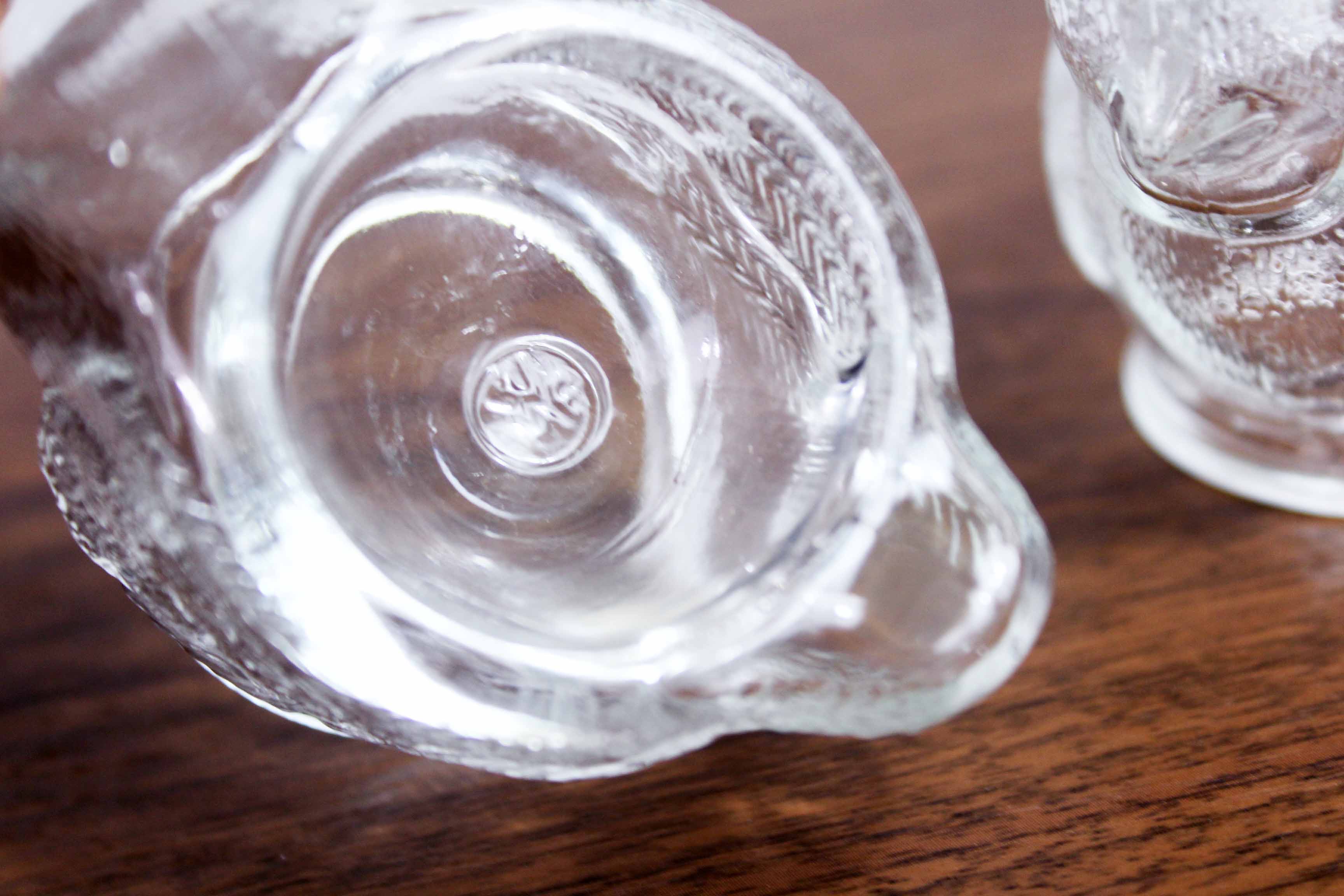 Set of 3 WMF glass cockroaches