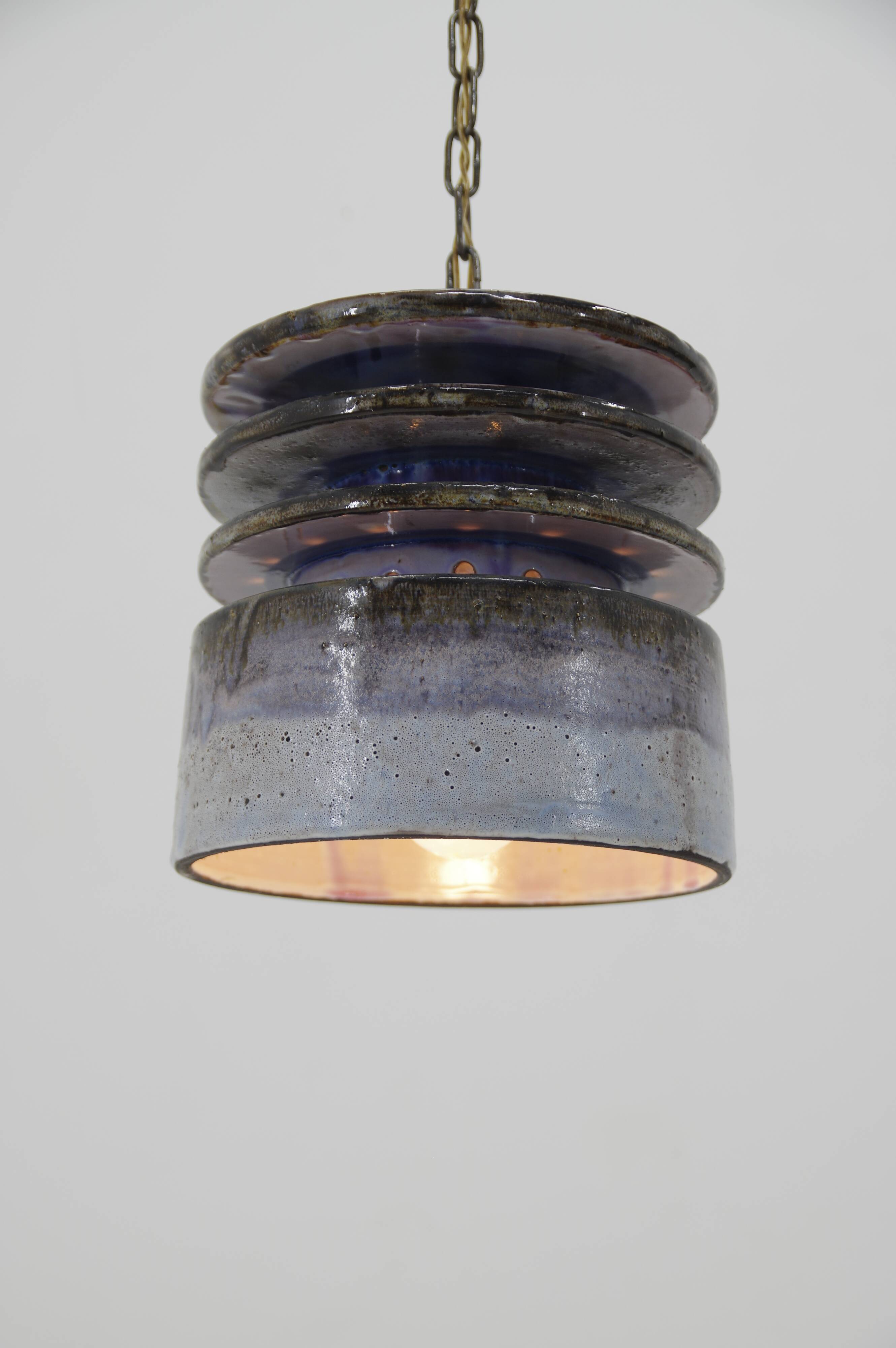 Ceramic Pendant Lamp by Jette Helleroe for Axella, Denmark