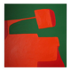 Peinture originale orange "équilibre" par Bodasca