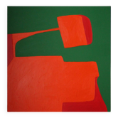 Original orange painting "balance" by Bodasca