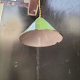 Enamelled sheet metal cone suspension