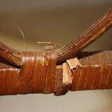 Vintage wicker side table
